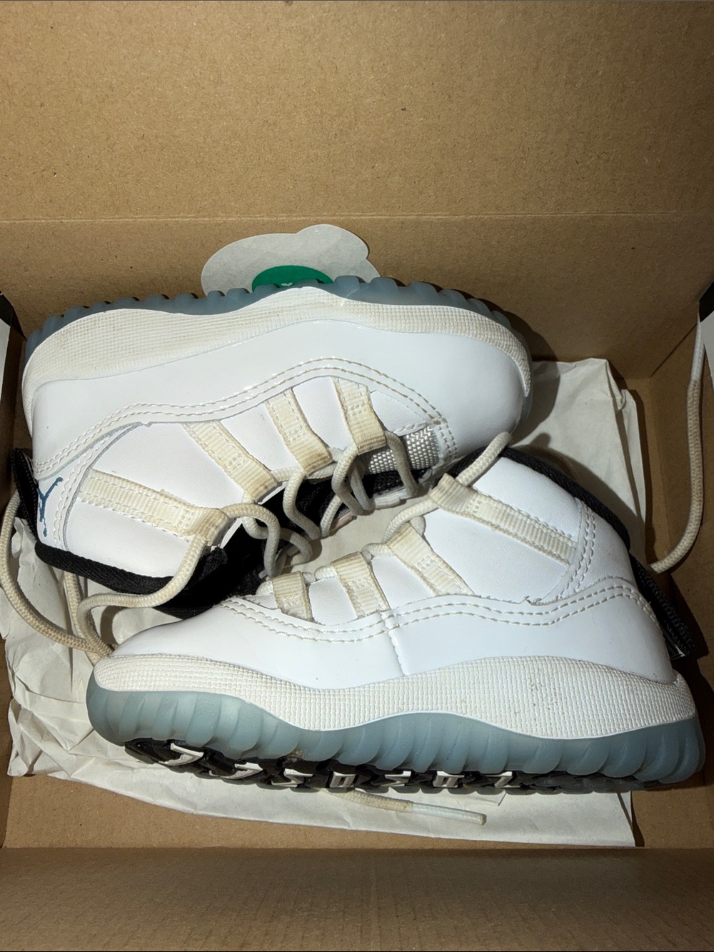 Jordan Kids White and Cream Sneakers